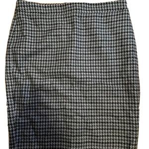 NEW J. Crew wool blend lined gray black skirt- size 8- NWT